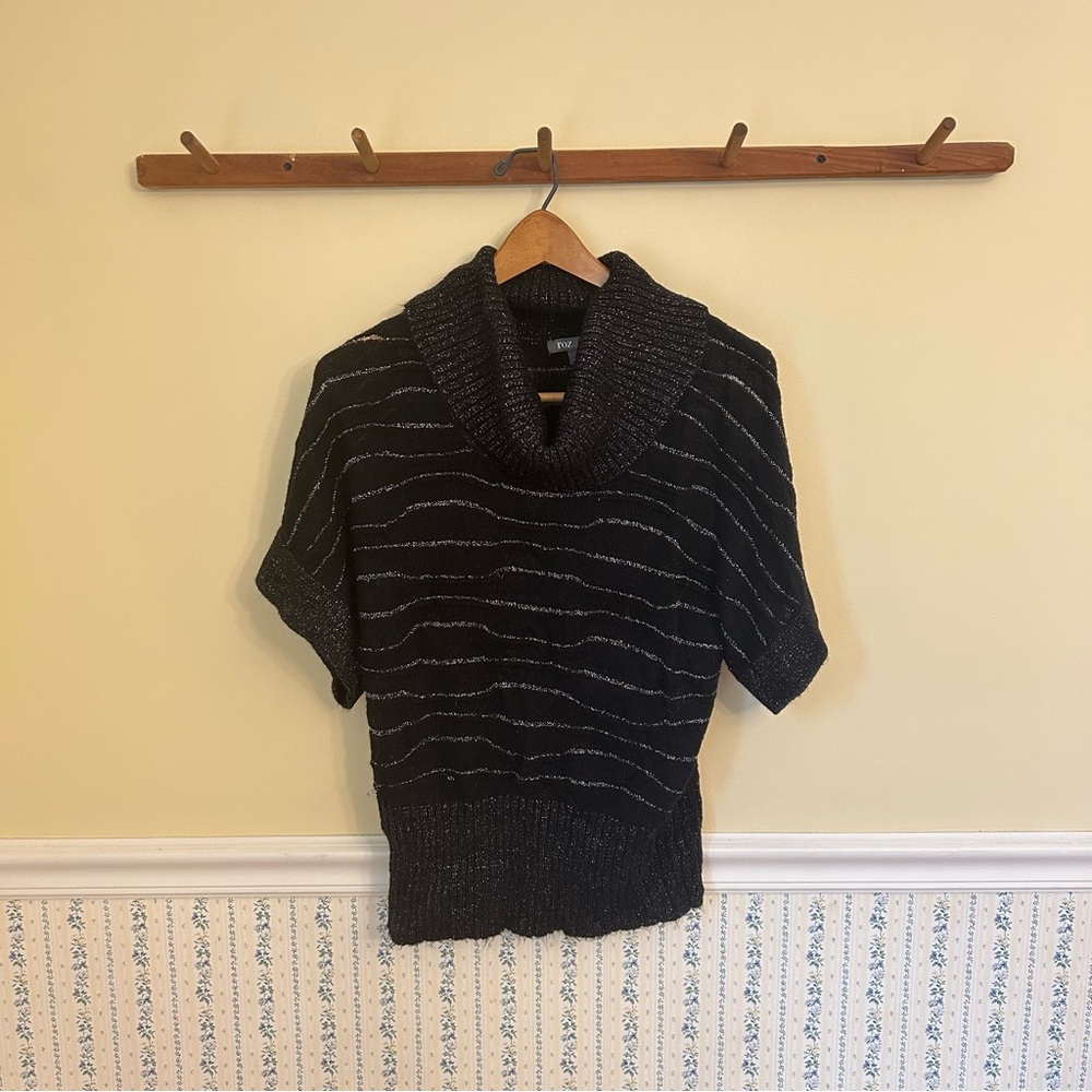Roz & Ali Shiny Turtleneck Sweater
